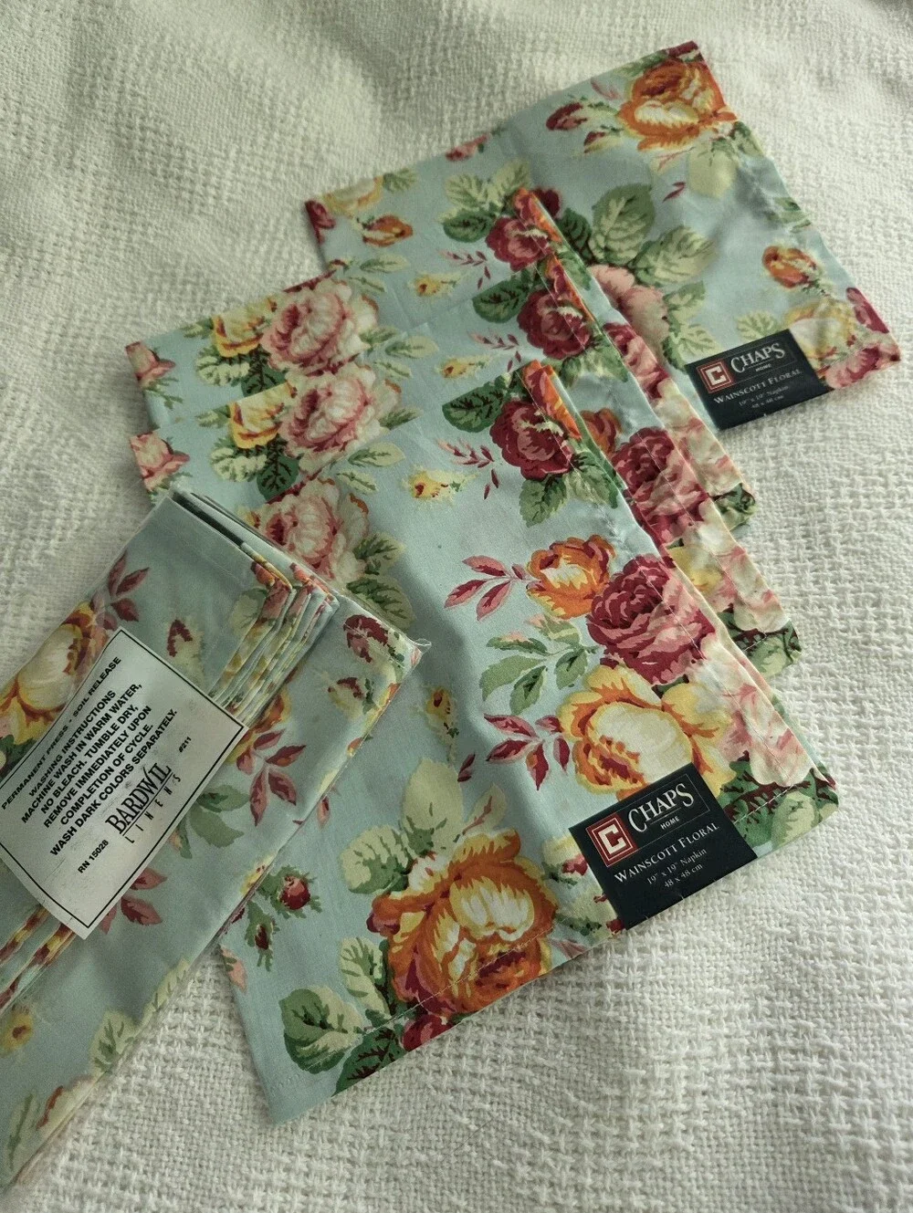 Chaps Home Wainscott Floral Cloth Napkins - Set Of 8
